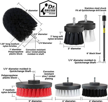 20-Pack: Holikme Drill Brush Attachments Set