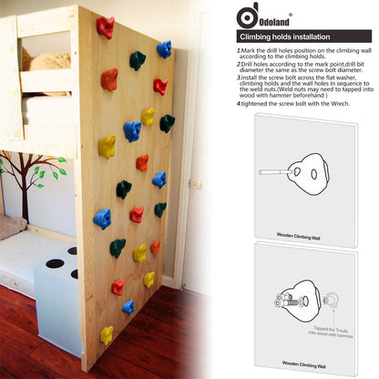 20-Piece: Climbing Wall Holds Indoor Outdoor Playground Set