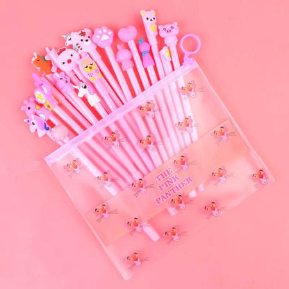 20-Piece: Cute Gel Cartoon Pen Set