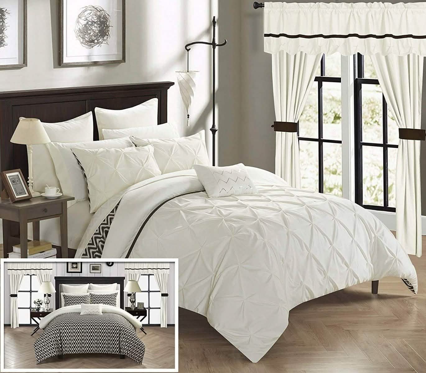 20-Piece: Knoxville Reversible Comforter Complete Bed