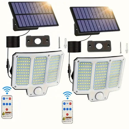 210LED Super Bright Motion Sensor Solar Strong Power LED Garden Wall Lamp