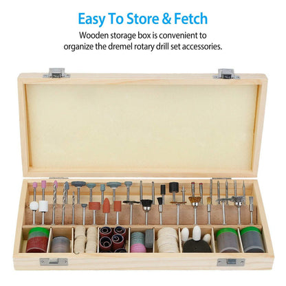 228-Piece: Rotary Dremel Accessory Tool Kit