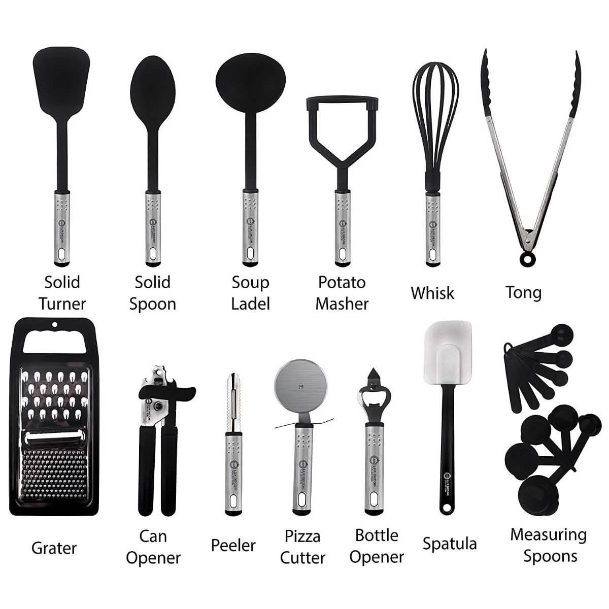 23-Piece Set: Nylon Cooking Utensils Set