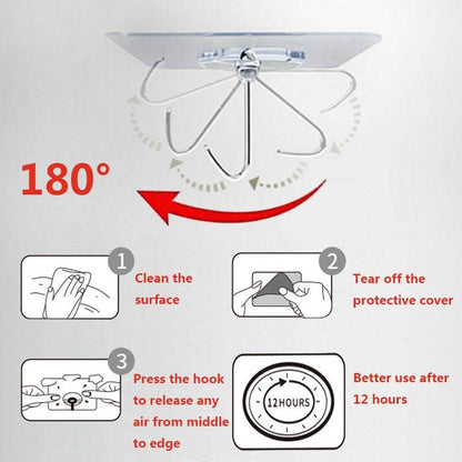 24-Pack: Adhesive Hooks Kitchen Wall Hooks