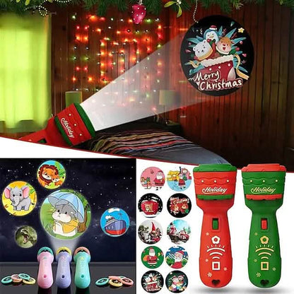 24 Patterns Christmas Flashlight Projection Lamp