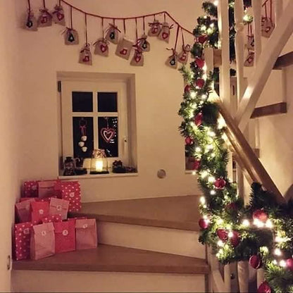 2.7 Meter Christmas Rattan Garland Decorative