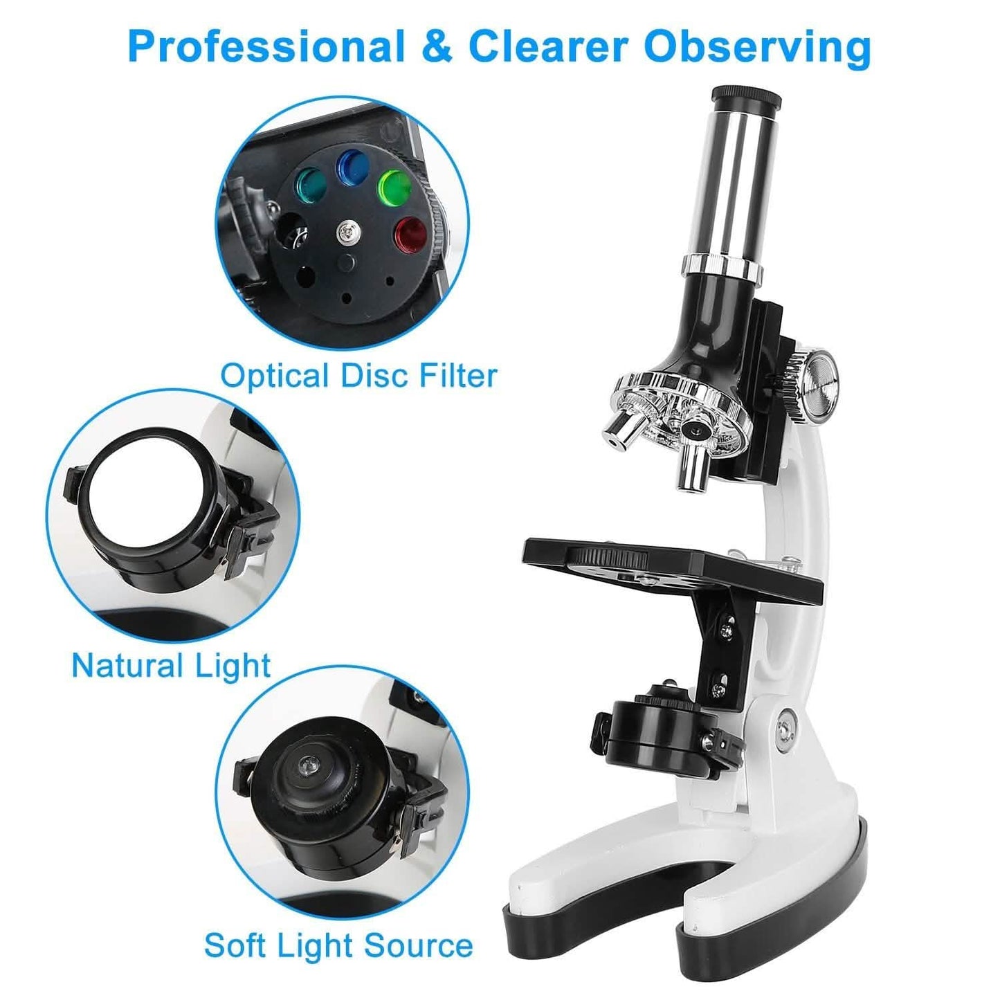 28-Pieces: Kid Microscope Set Experimental Observation Monocular