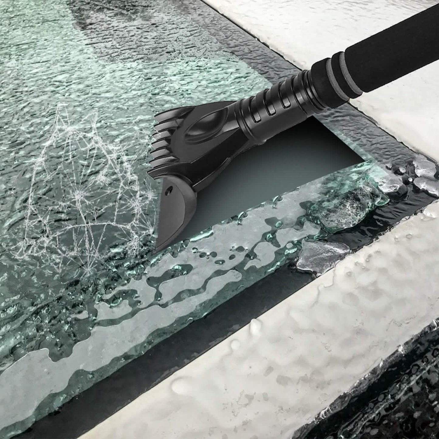 3-in-1 Extendable Windshield Ice Scraper
