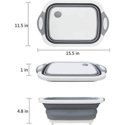 3-in-1 Multifunctional Foldable Cutting Board