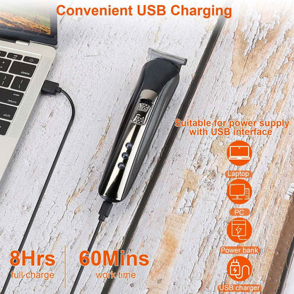 3-in-1 Rechargeable Hair Clipper Cordless Hair Trimmer Shaver