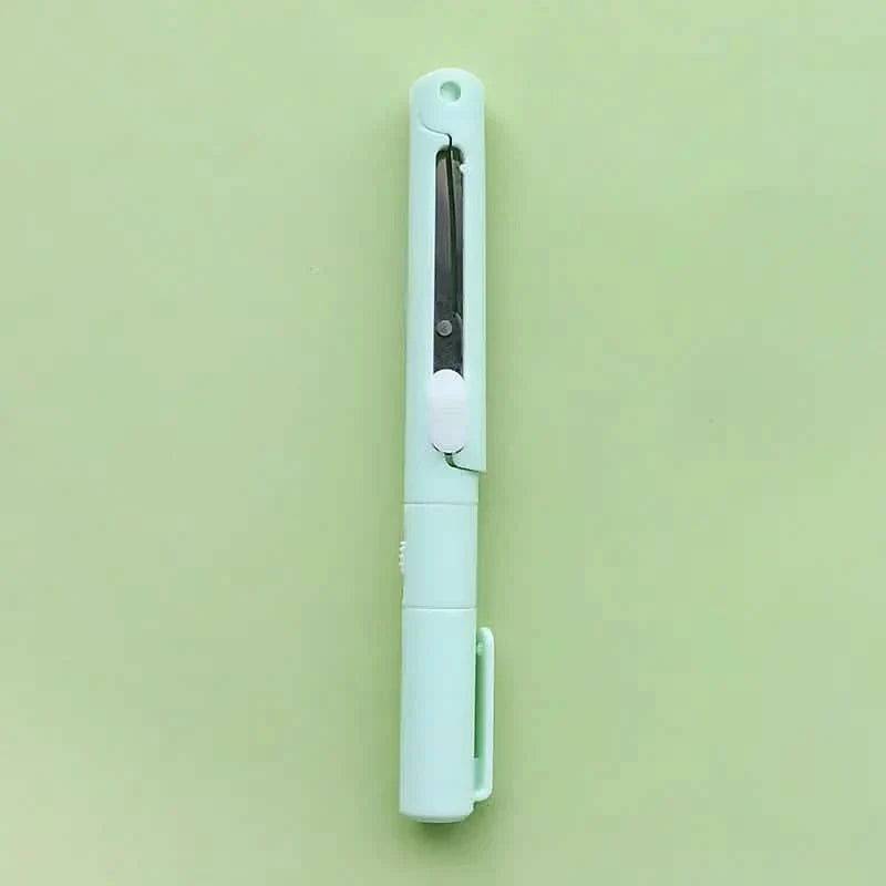 3-Pack: 2-in-1 Pen Style Scissors with Paper Cutter