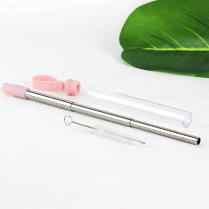 3-Pack: Expandable Steel Straw