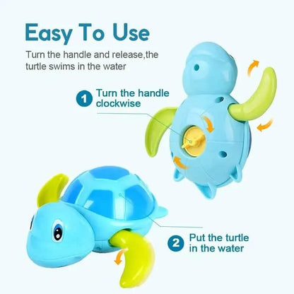 3-Pack: Fun Swimming Turtle Bath Toy