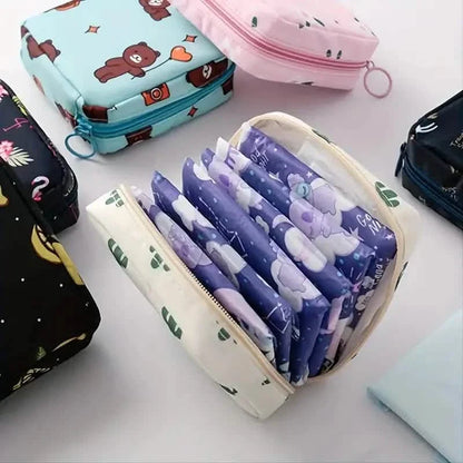 3-Pack: Large Capacity Sanitary Napkin Storage Bag
