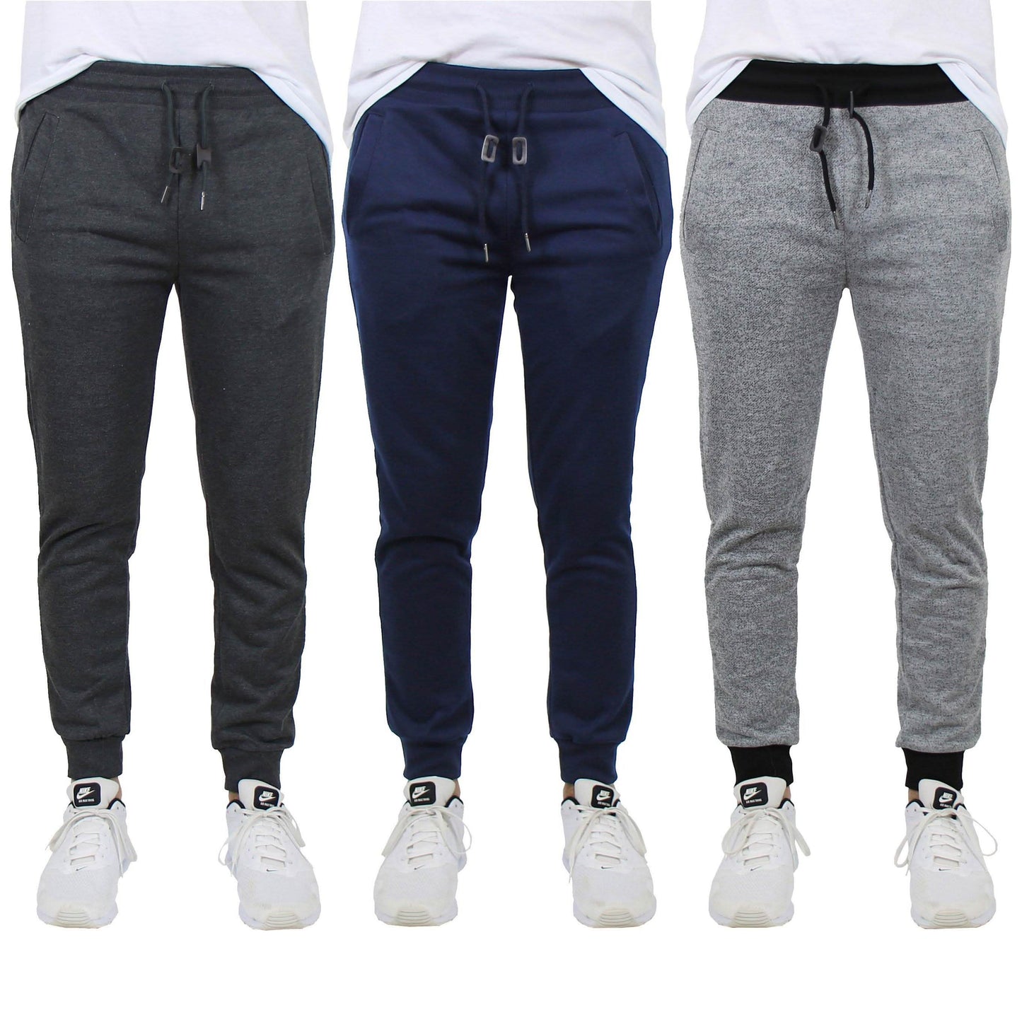 3-Pack: Men's French Terry Slim-Fit Jogger