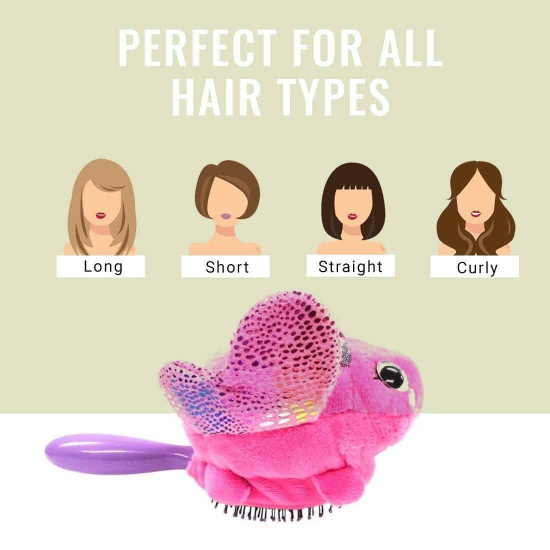 3-Pack: Wet Brush Plush Kid's Detangler with Soft IntelliFlex Bristles for All Hair Types