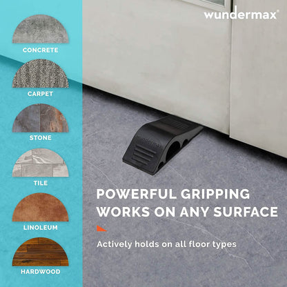 3-Pack: Wundermax Rubber Security Door Stoppers