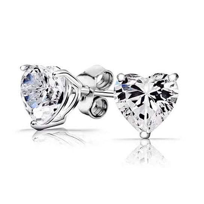 3-Pair Set: 4.00 Cttw Sterling Silver Swarovski Elements Crystal Studs