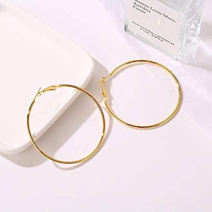 3-Pairs: Big Hoop Earrings