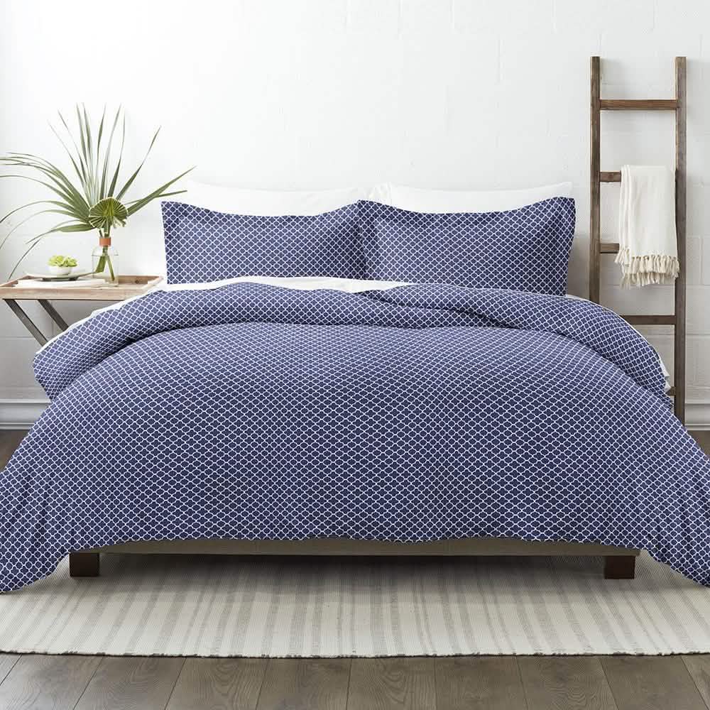 3-Piece: Quatrefoil Patterned Duvet Cover Set