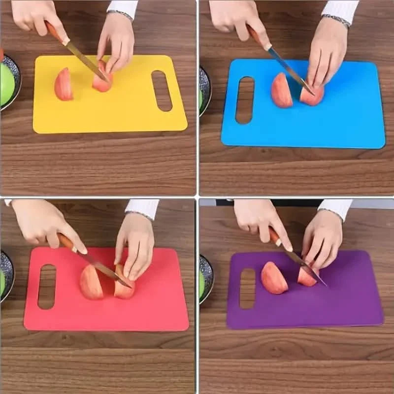 3-Piece Set: Plastic Cutting Board Foods Classification Boards