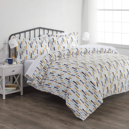 3-Piece: Wings Patterned Duvet Cover Set