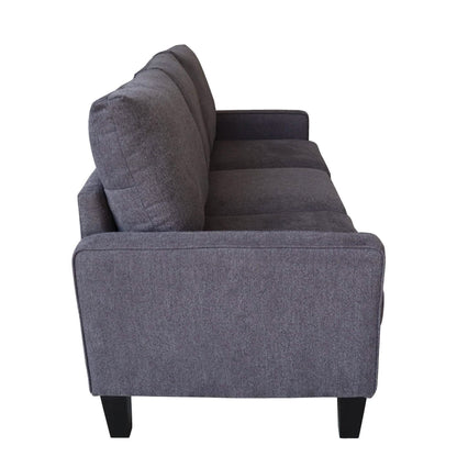 3-Seat Sofa for Living Room-Modern Fabric Sofa Couch with Storage