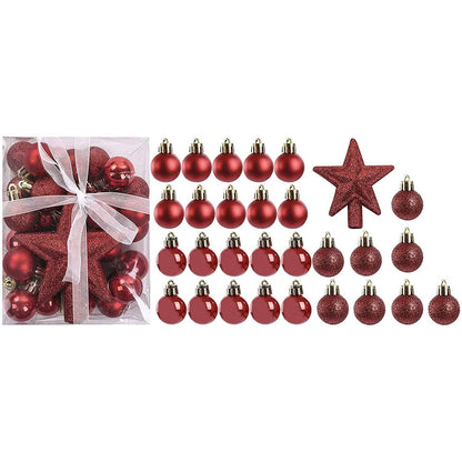 30-Piece: Christmas Balls Ornaments for Xmas Tree