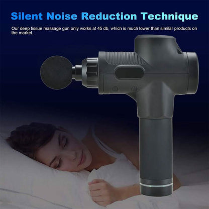 30 Speed Deep Tissue  Ultra-Quiet Muscle Massage Gun with 7 Heads