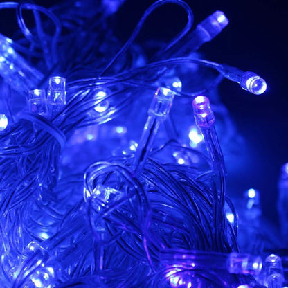 300 LED Blue Fairy String Light Curtain Light with Controller