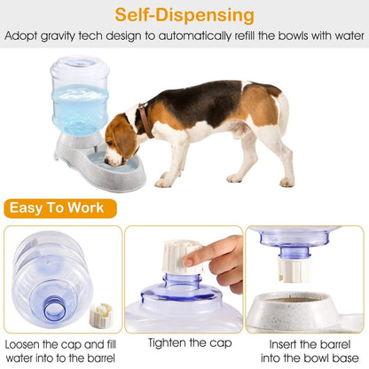3.5L/1 Gal Pet Water Dispenser Self-Dispensing