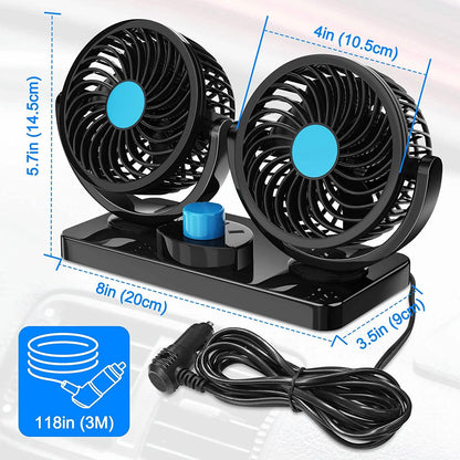 360 Degree Rotatable Car Fan