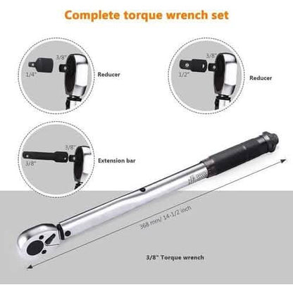 3/8 Drive Click Torque Wrench Set-HTW1A