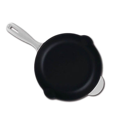 Inspired Home 5-Piece Enameled Cast Iron Cookware Set - Pure White