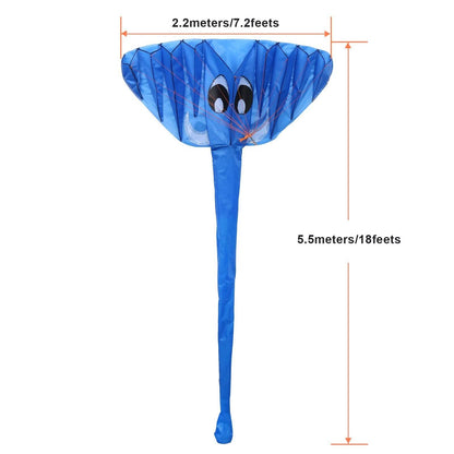 3D Kite Giant Elephant Easy to Fly Outdoor Games Activities for Kids