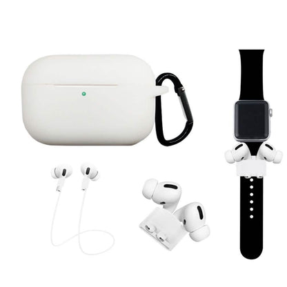 4-In-1 Airpods Pro3 Case Carabiner Sleeve Anti-lost Rope Set