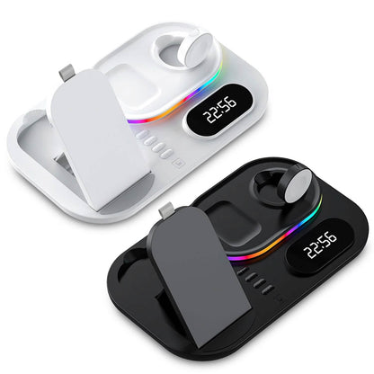4-in-1 Foldable Wireless Charging Station Stand Dock