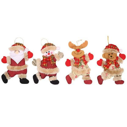 4-Pack: Christmas Doll Pendant Gifts