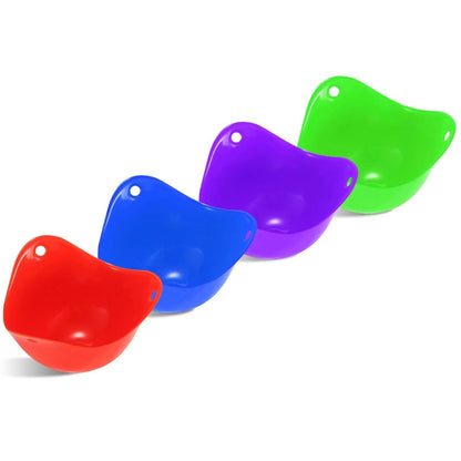 4-Pack: Egg Poachers Silicon Egg Cups