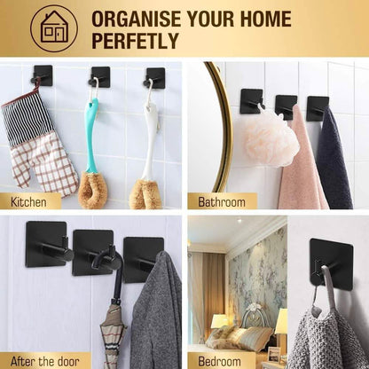 4-Pack: Heavy Duty Durable 304 Stainless Steel Wall Hangers