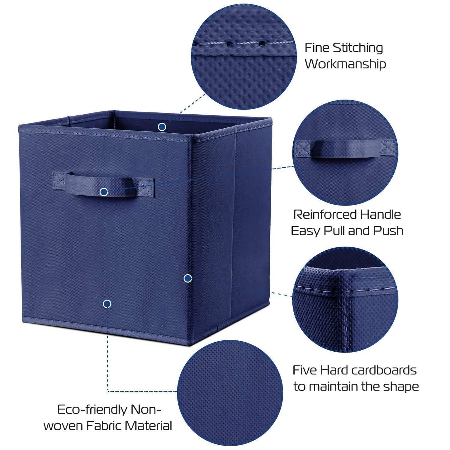 4-Pack: iMounTEK Foldable Storage Cube Bins