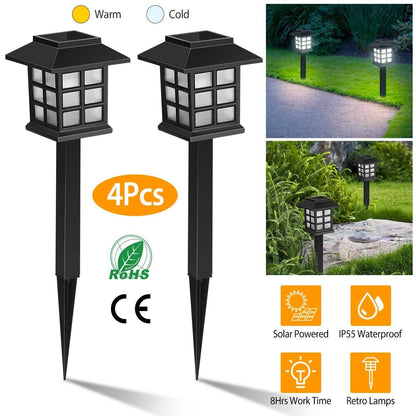 4-Pack: Solar Pathway Lights