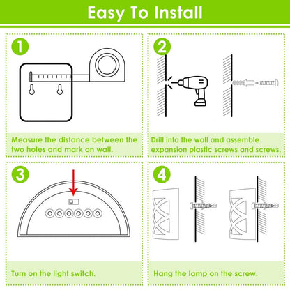 4-Pack: Solar Power LED Fence Light
