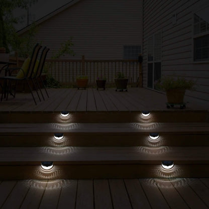 4-Piece: Solar Fence Outdoor Lights