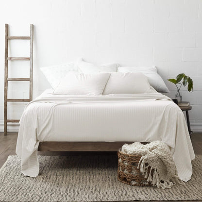 4-Piece Striped Embossed Sheet Set