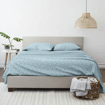 4-Piece: Wheatfield Patterned Sheet Set