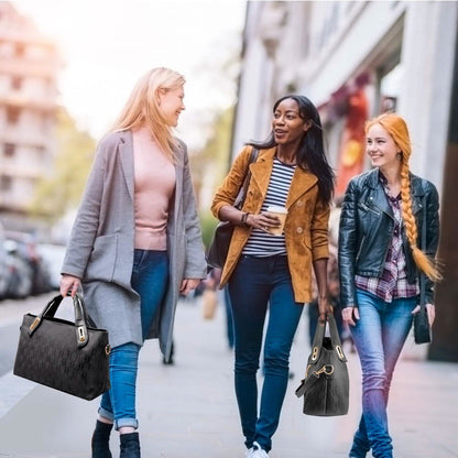 4-Pieces: Women Leather Handbag