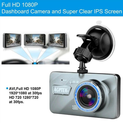 4" Vehicle 1080P Car Dashboard DVR Camera Video Recorder G-Sensor Dash Cam