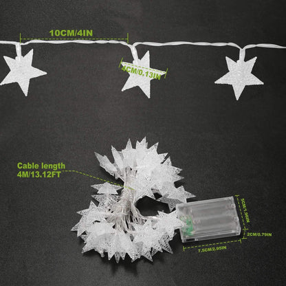 40-LED 13.12FT Star Fairy Lights