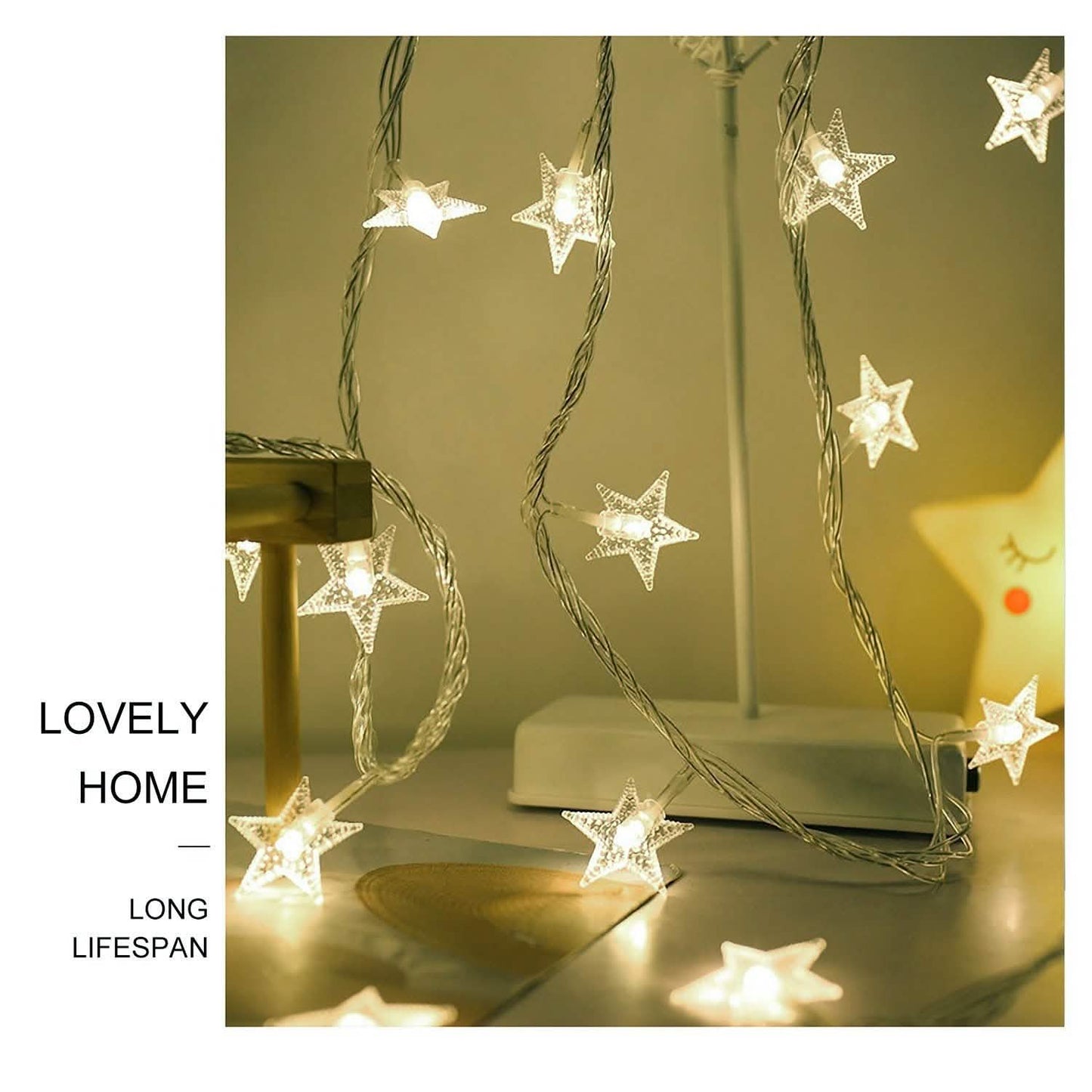 40-LED 13.12FT Star Fairy Lights